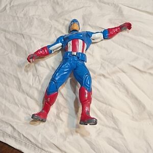 Action Figure with Red and Blue Suit